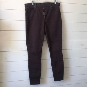 Gap True Skinny High Rise - Dark Eggplant